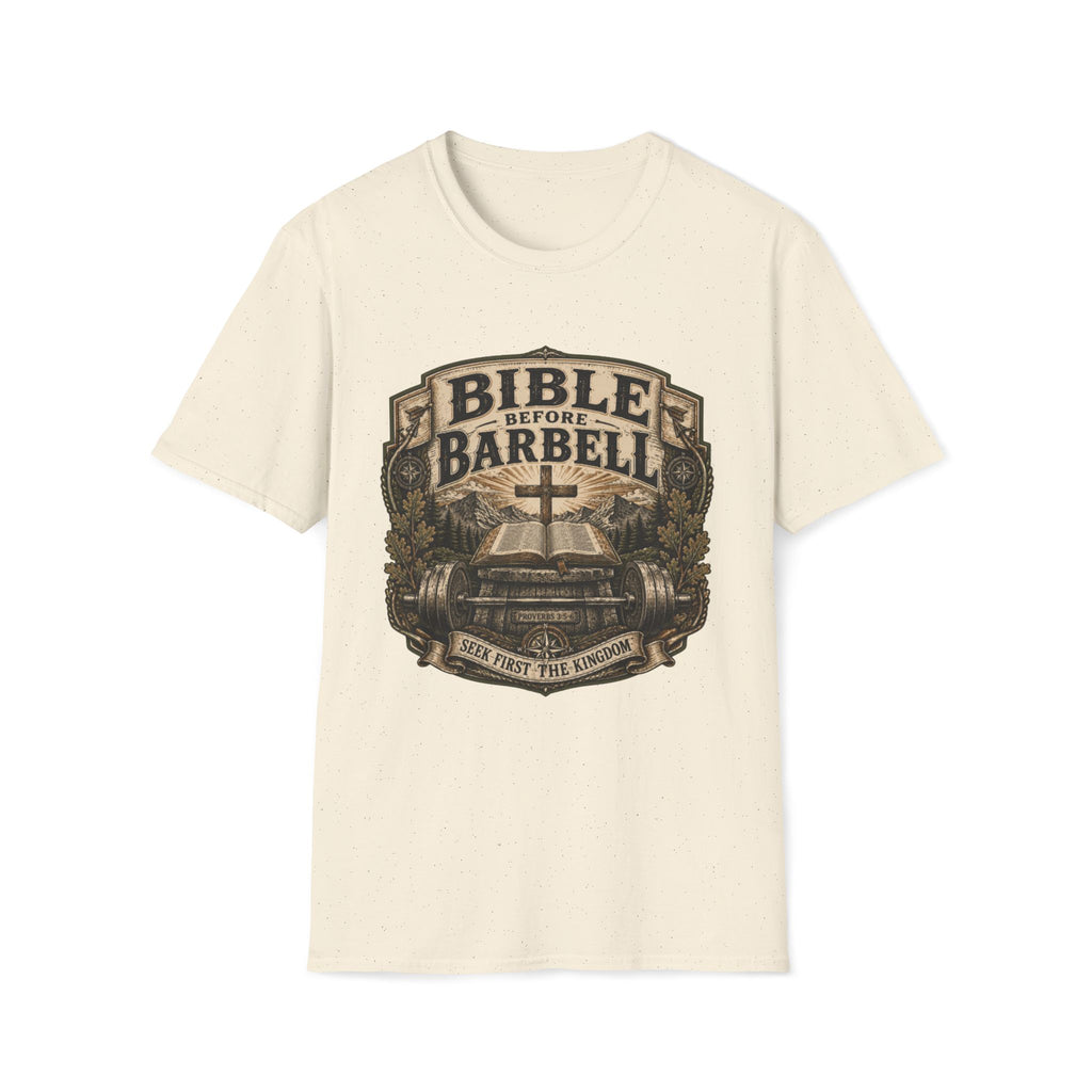 Bible Before Barbell T-Shirt