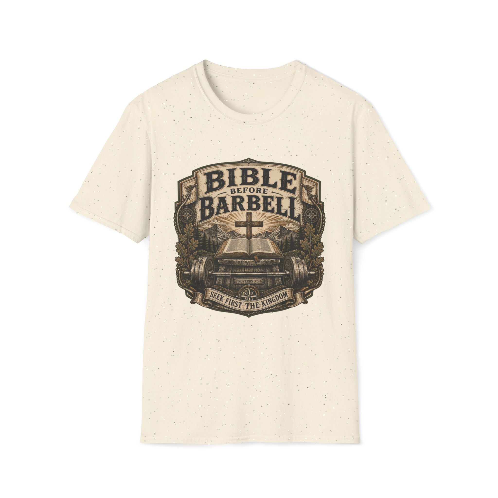 Bible Before Barbell T-Shirt