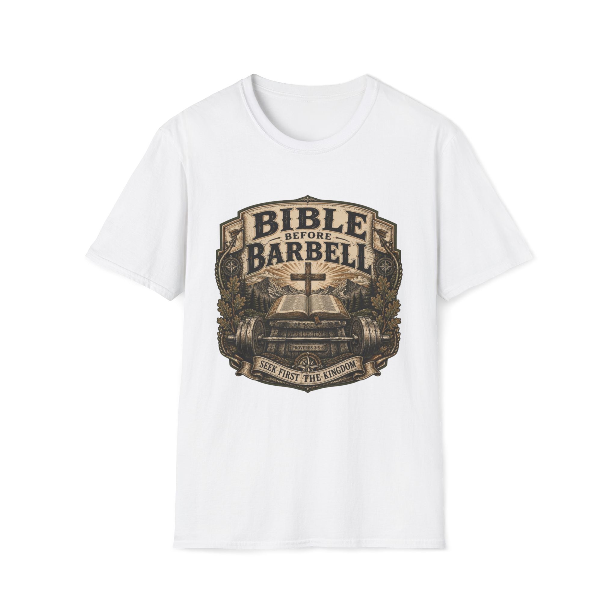 Bible Before Barbell T-Shirt