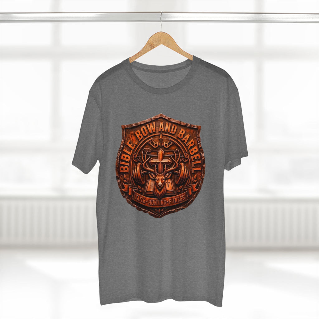 Logo Buck Shield Tee, Faith Christian Fitness shirt