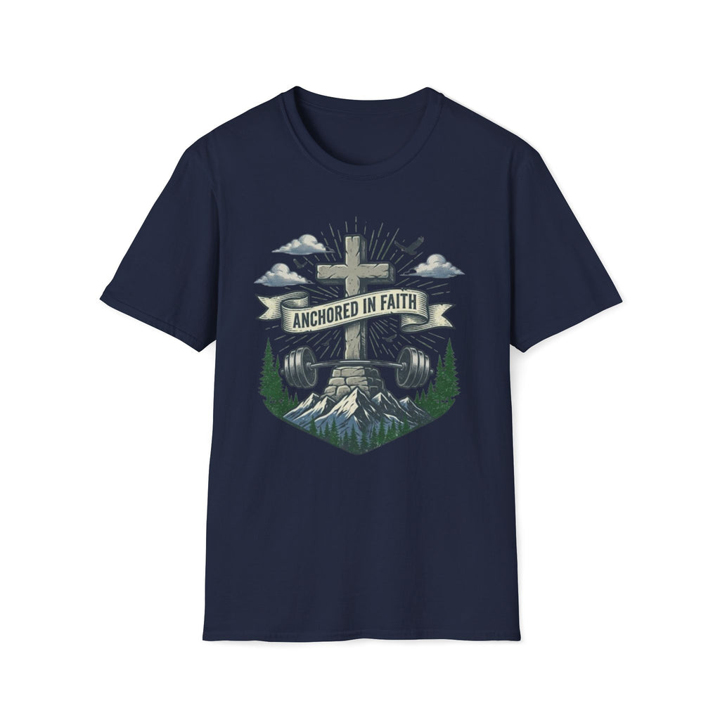 Anchored in Faith Stone Cross T-Shirt
