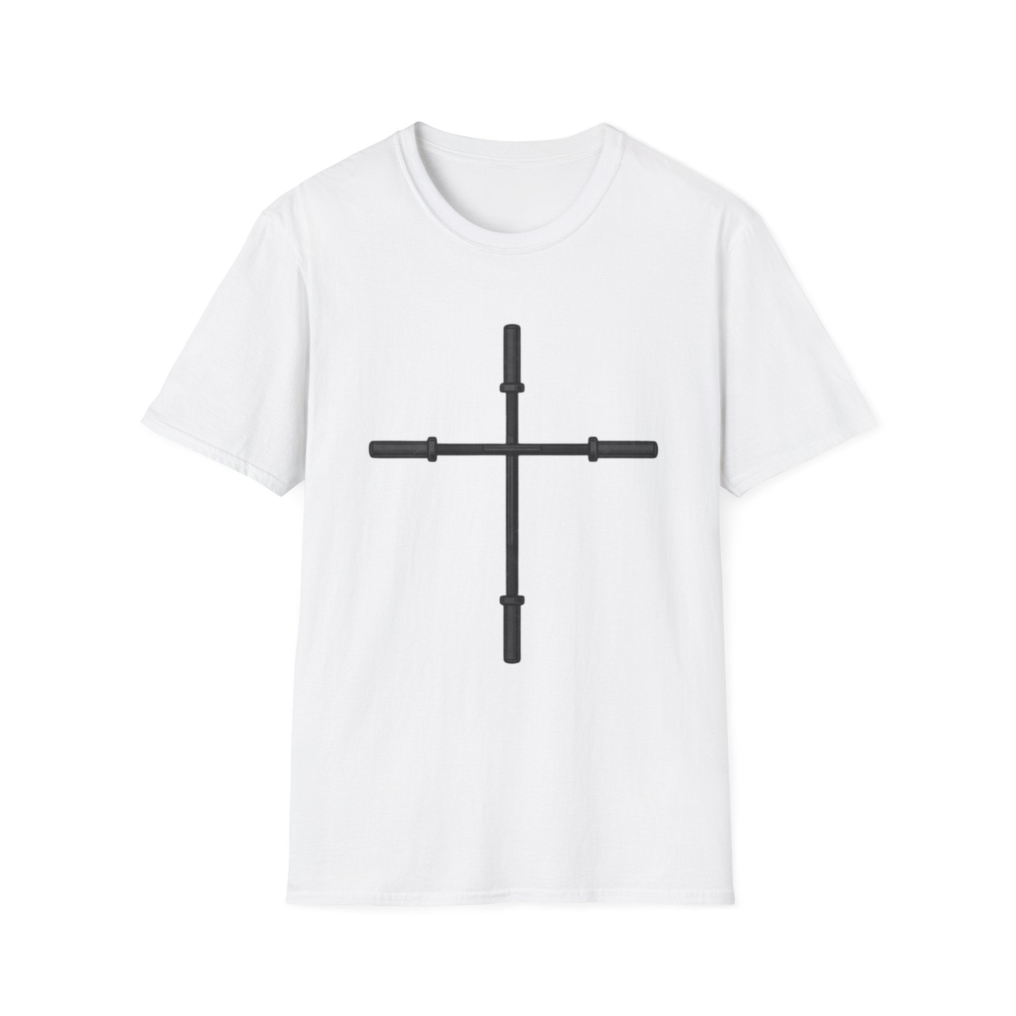 Barbell Cross Faith and Fitness T-Shirt
