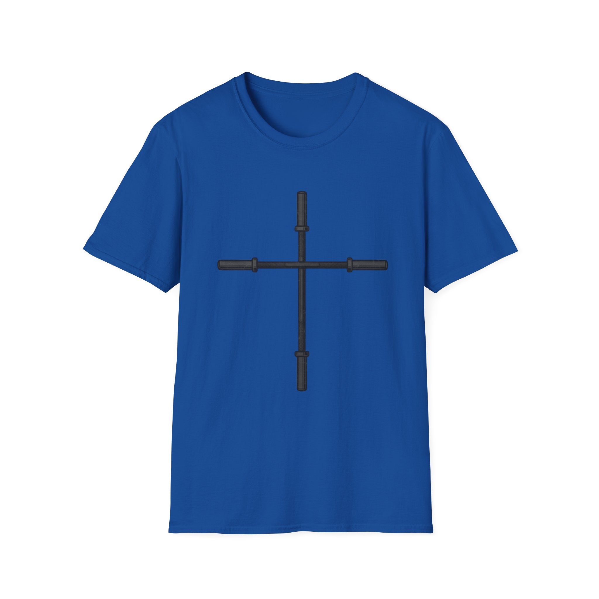 Barbell Cross Faith and Fitness T-Shirt
