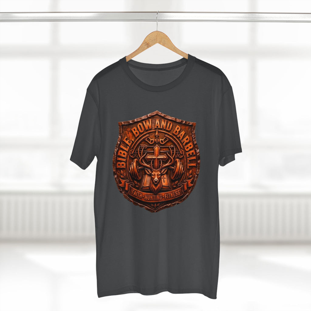 Logo Buck Shield Tee, Faith Christian Fitness shirt