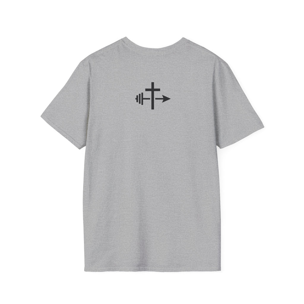 Barbell Cross Faith and Fitness T-Shirt