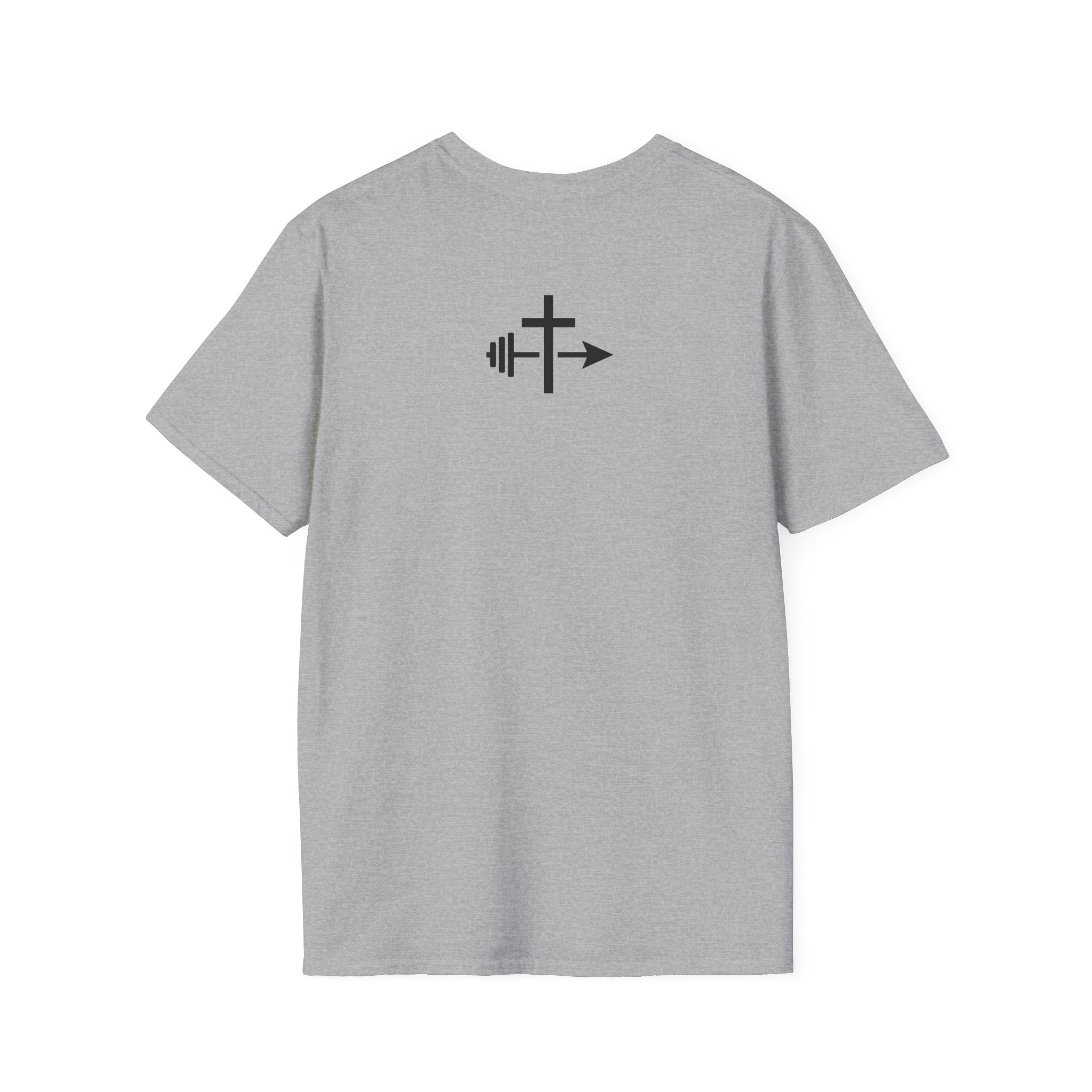 Barbell Cross Faith and Fitness T-Shirt