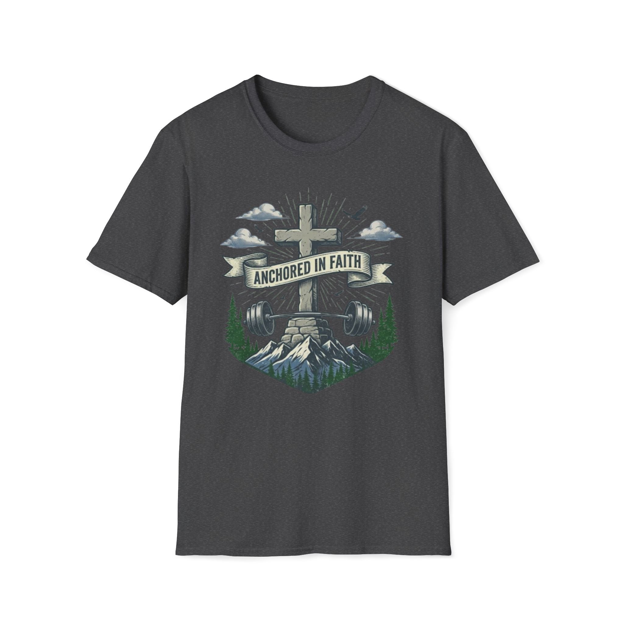 Anchored in Faith Stone Cross T-Shirt