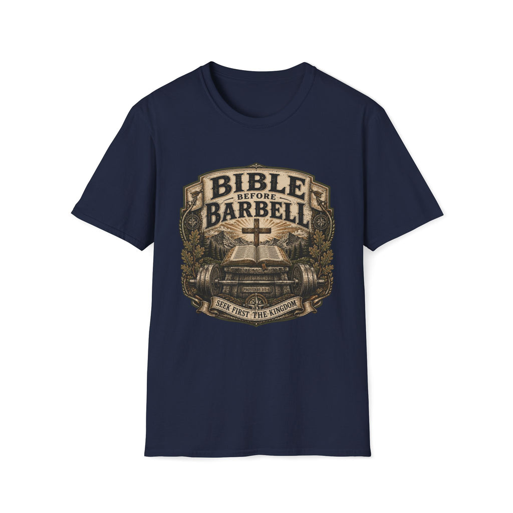 Bible Before Barbell T-Shirt