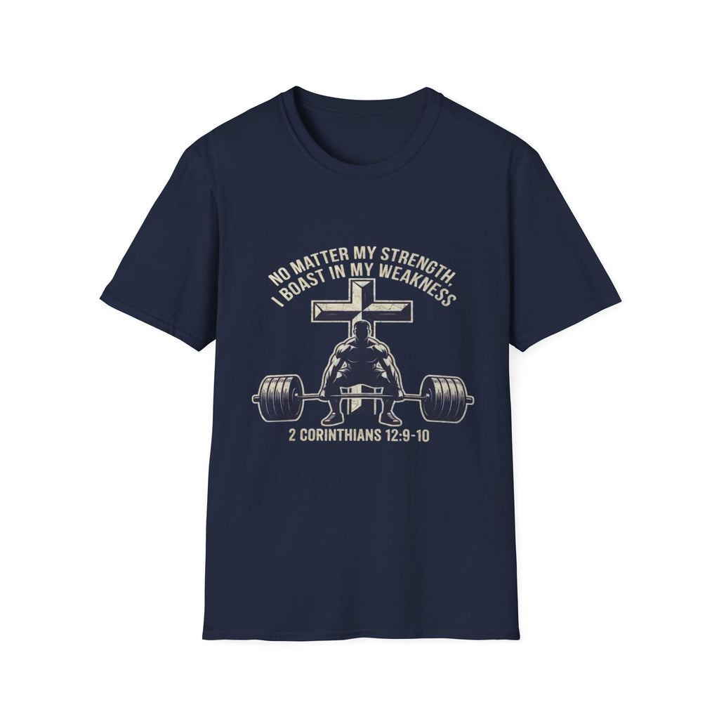 2 Cor. 12:9-10 Christian Powerlifting  Shirt