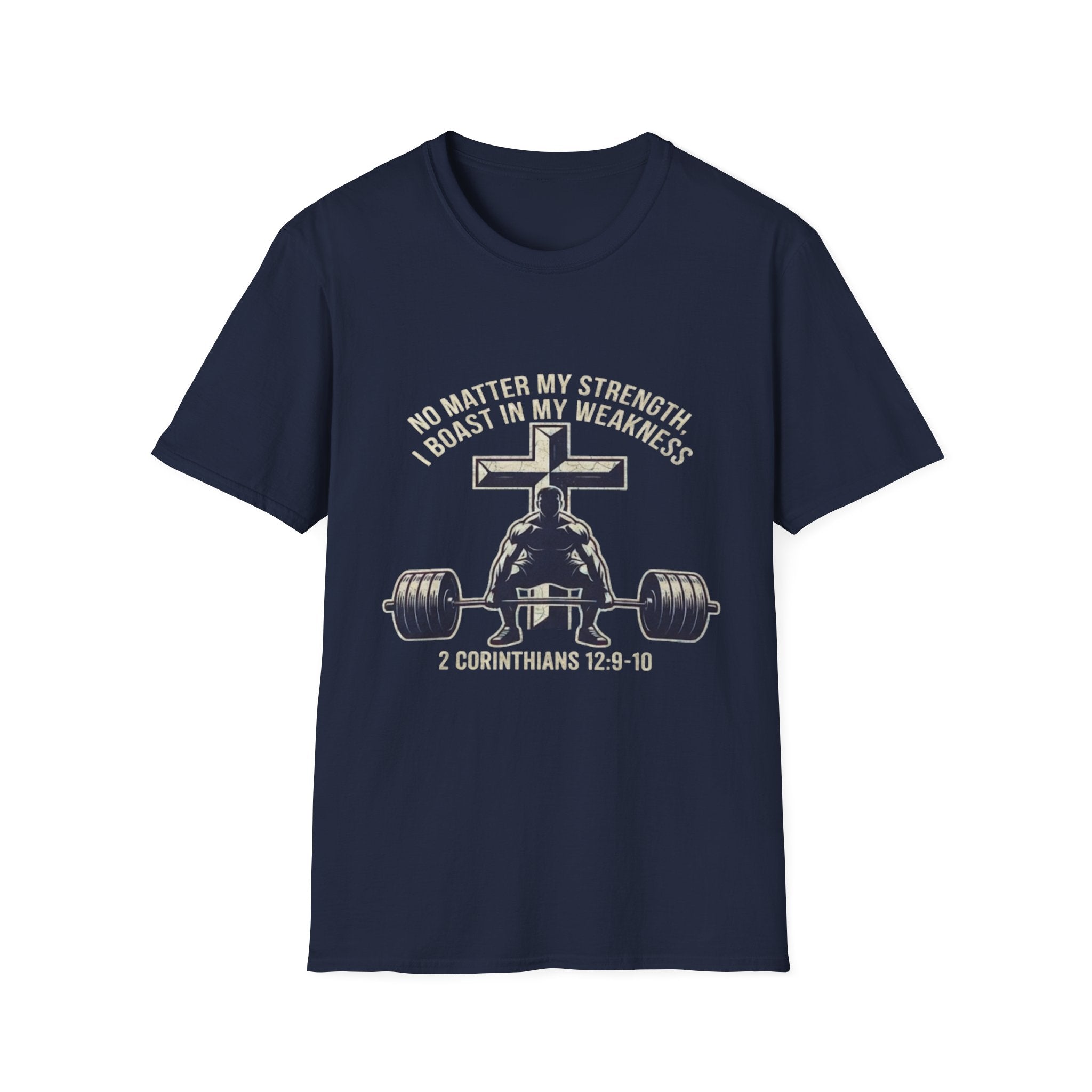 2 Cor. 12:9-10 Christian Powerlifting  Shirt