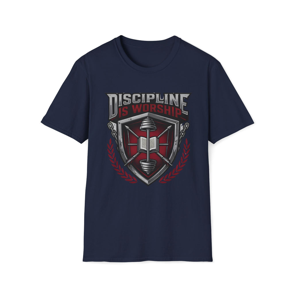 Discipline is Worship Shield T-Shirt