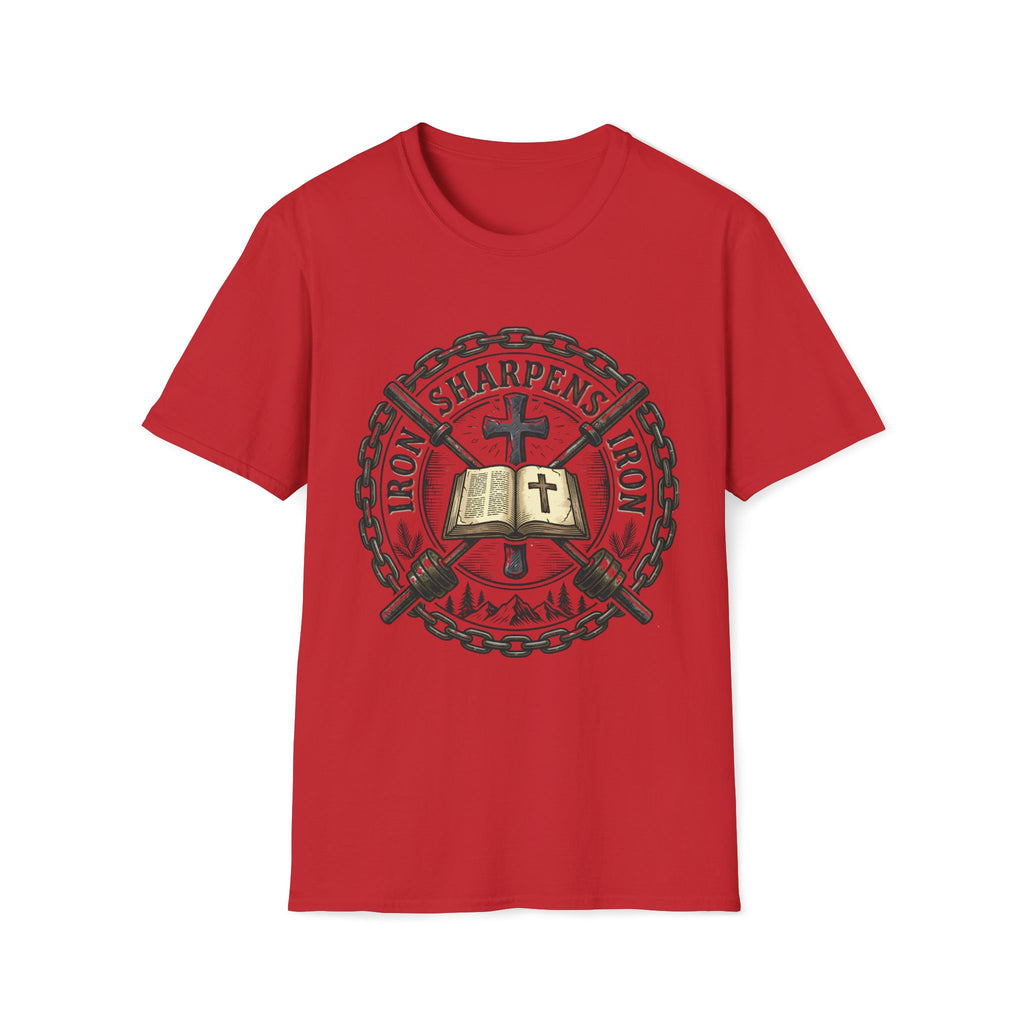 Iron Sharpens Iron Crossed Barbells T-Shirt