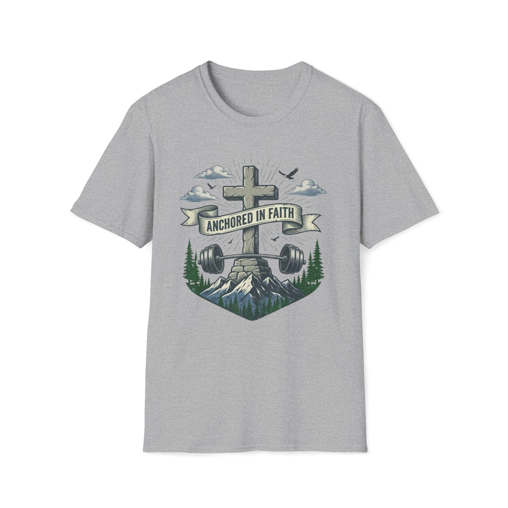 Anchored in Faith Stone Cross T-Shirt