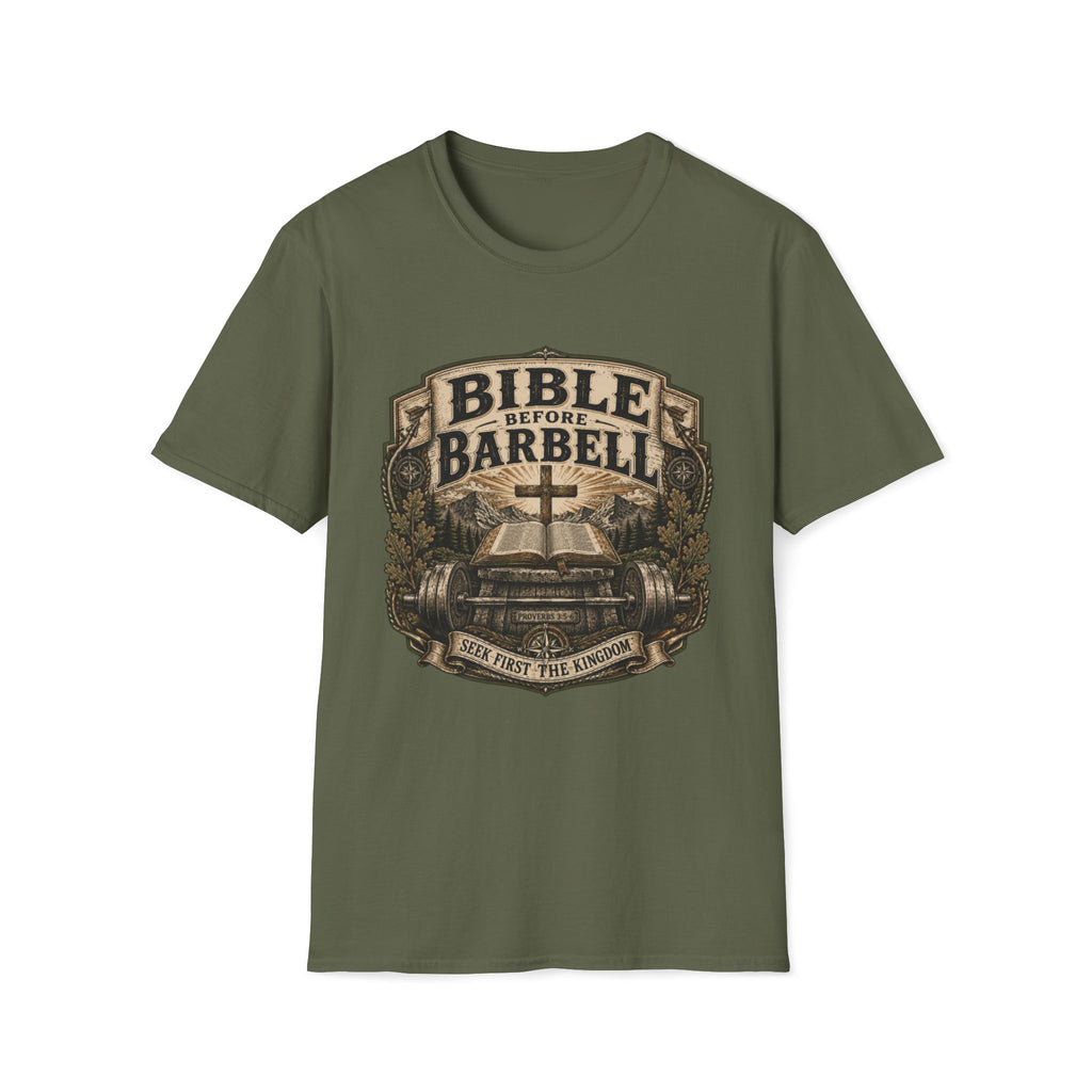 Bible Before Barbell T-Shirt