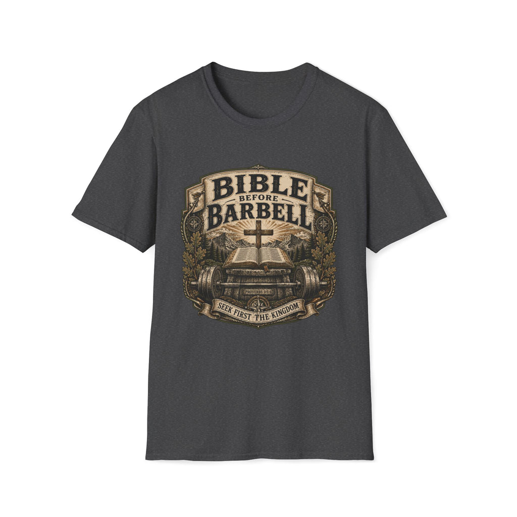 Bible Before Barbell T-Shirt