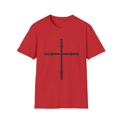 Barbell Cross Faith and Fitness T-Shirt