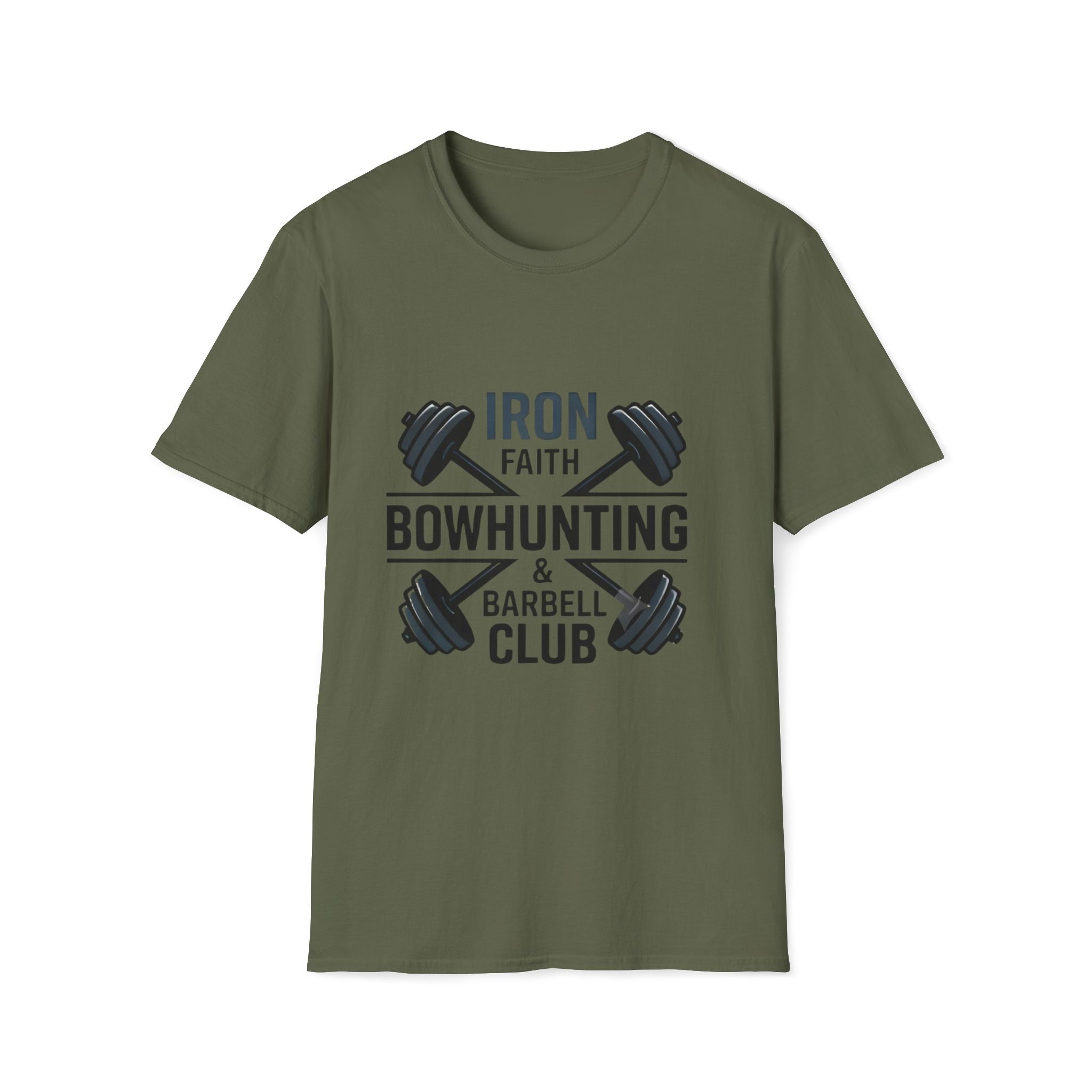 Iron Faith Barbell Crossed T-Shirt