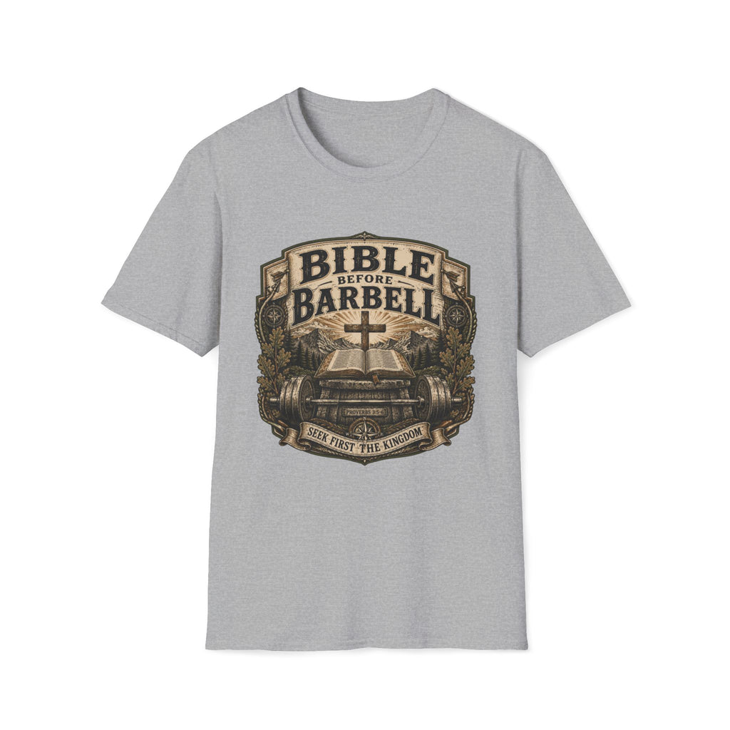 Bible Before Barbell T-Shirt