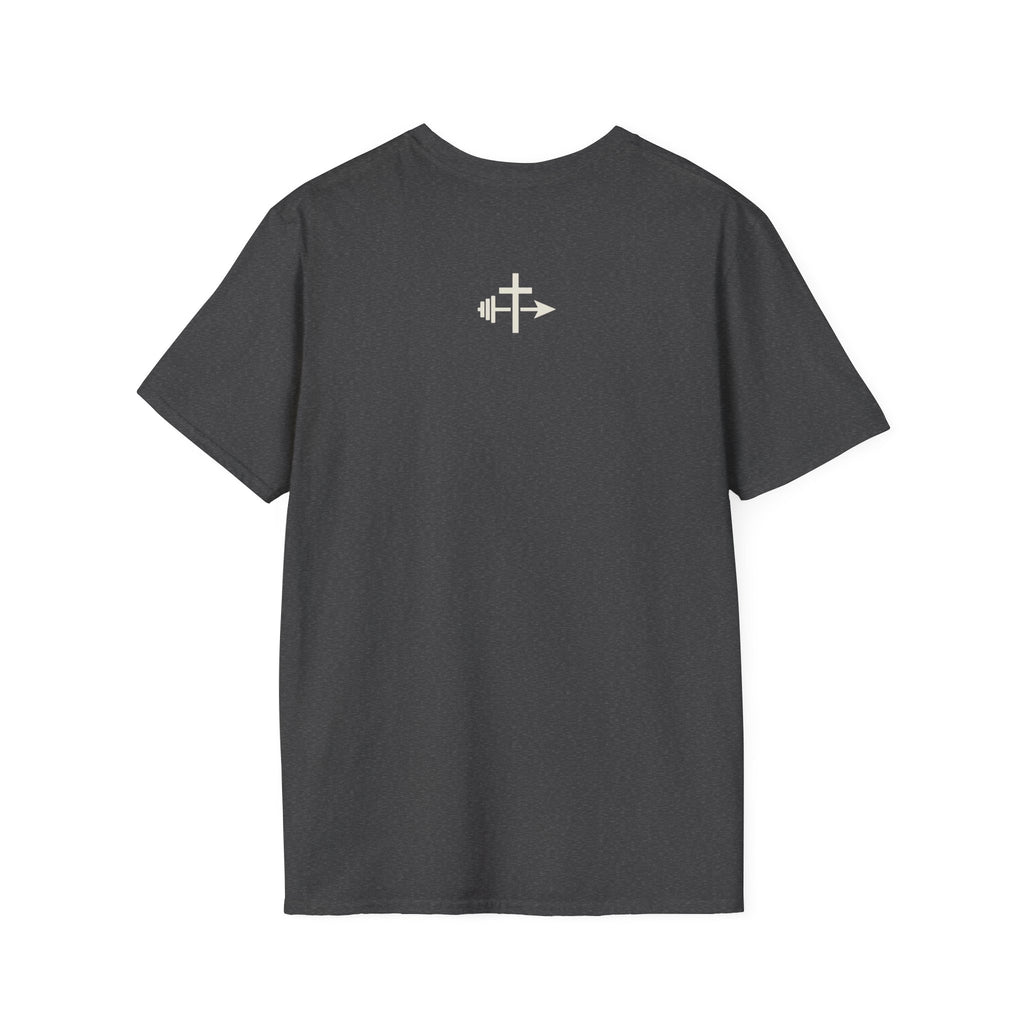 Hebrews 12:1 Faith, Strength, Perseverance and Endurance, Faith and Fitness T-Shirt