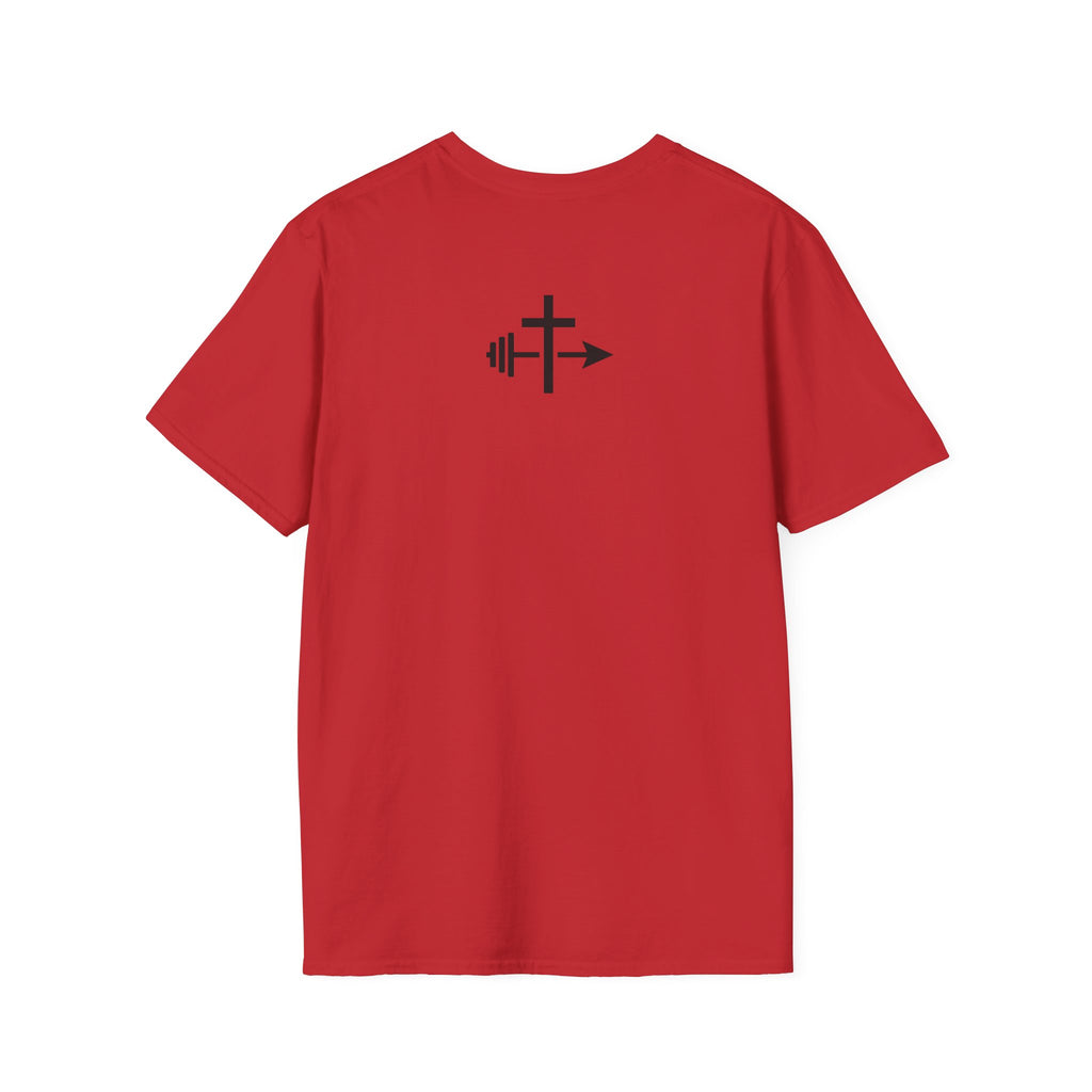 Barbell Cross Faith and Fitness T-Shirt