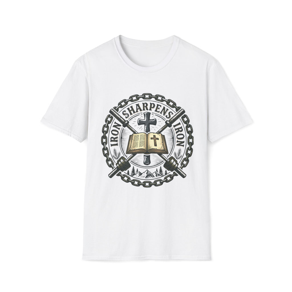 Iron Sharpens Iron Crossed Barbells T-Shirt
