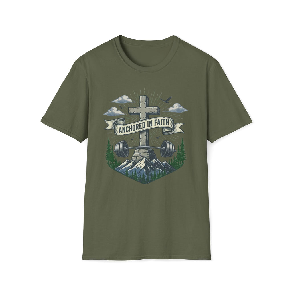 Anchored in Faith Stone Cross T-Shirt