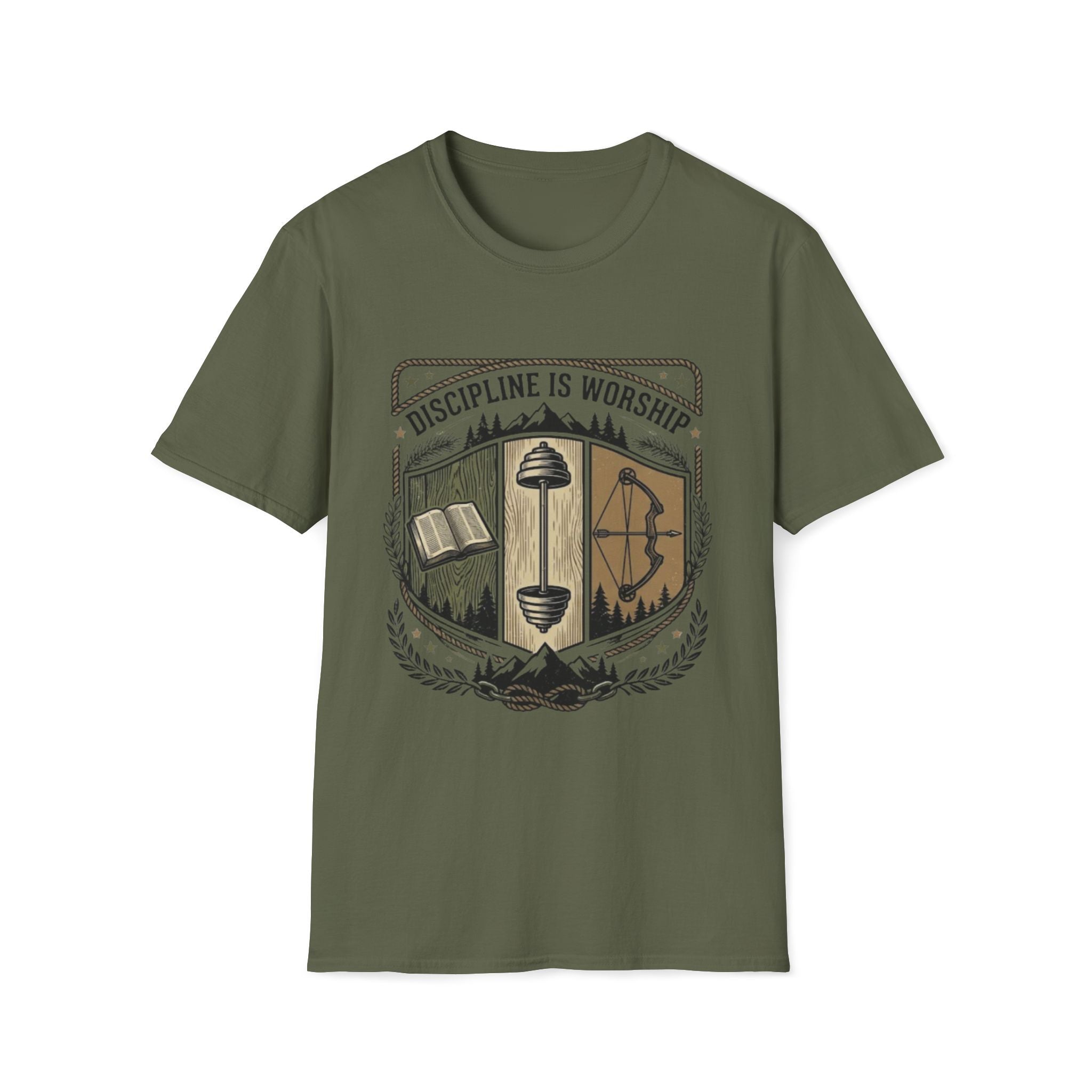 Copy of Train Pray Repeat Minimalist Cross T-Shirt