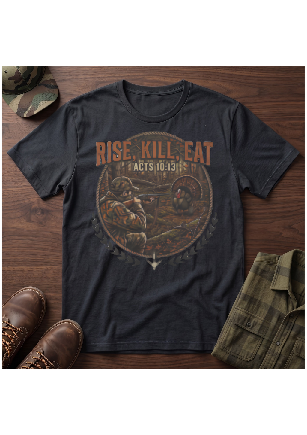 Turkey Hunter Acts 10:13 Tee Shirt