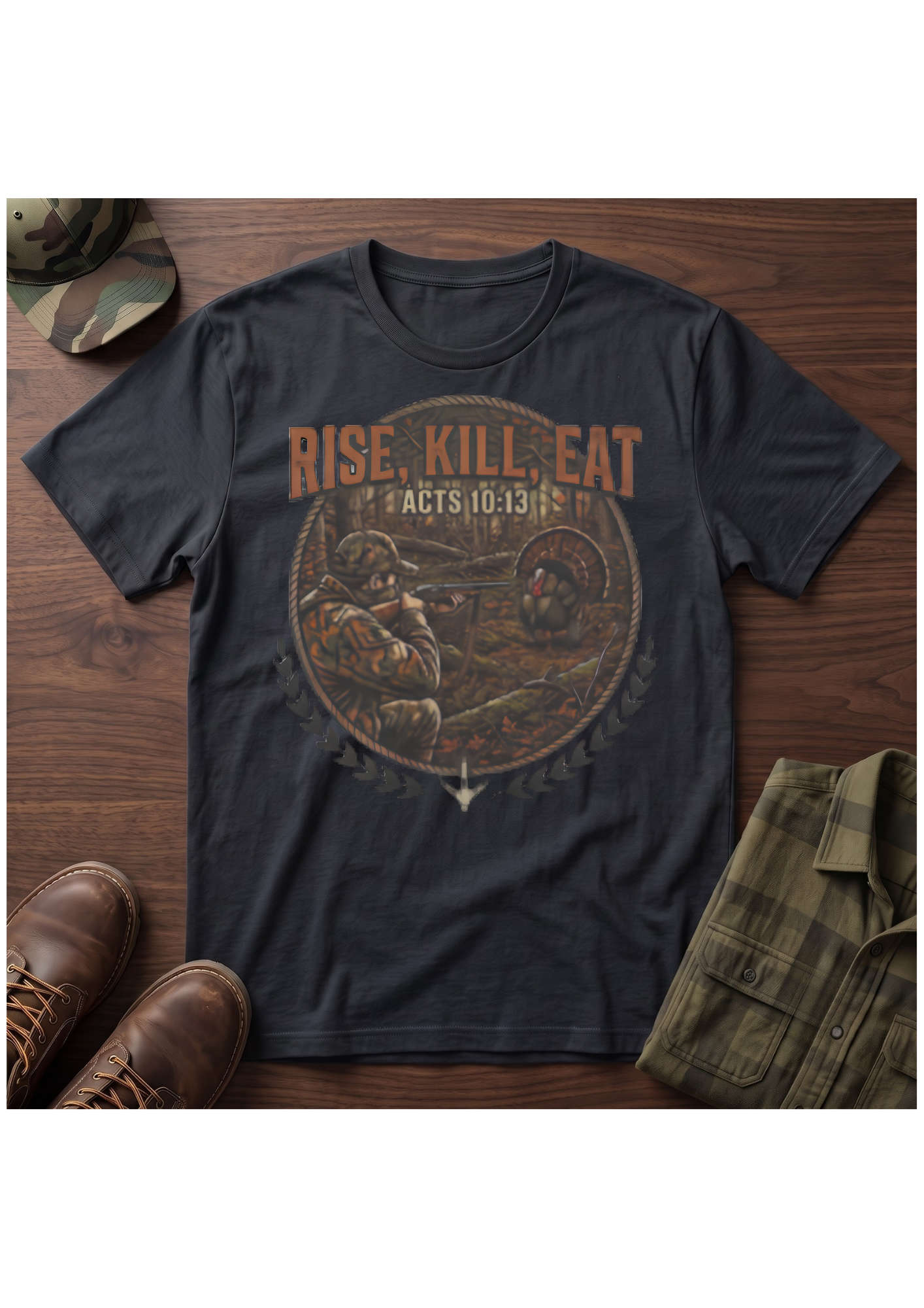 Turkey Hunter Acts 10:13 Tee Shirt