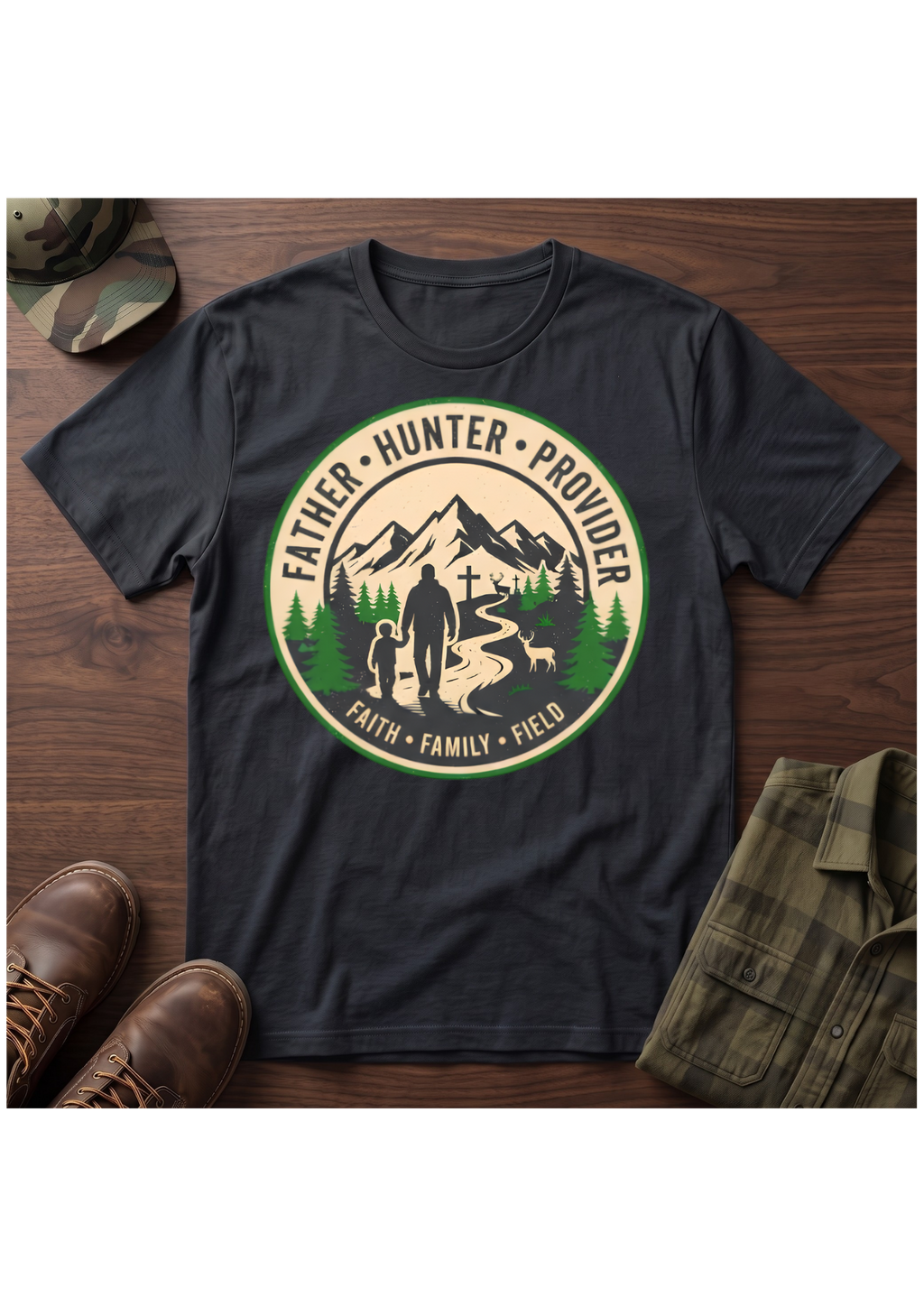 Father Hunter Provider T-Shirt