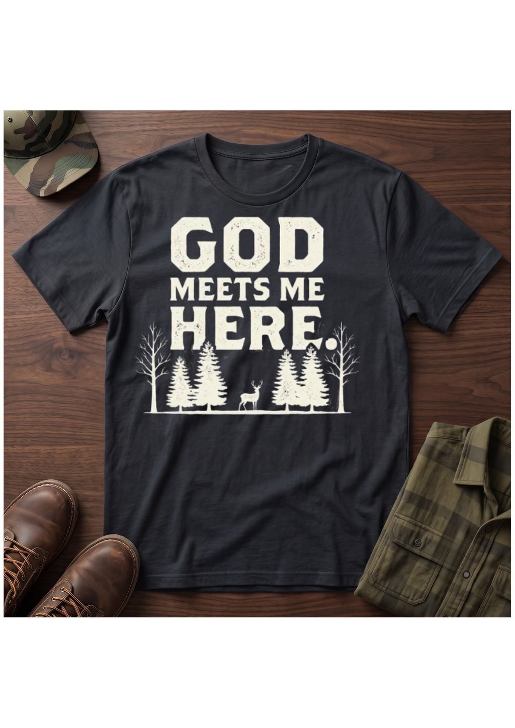 God Meets Me Here T-Shirt
