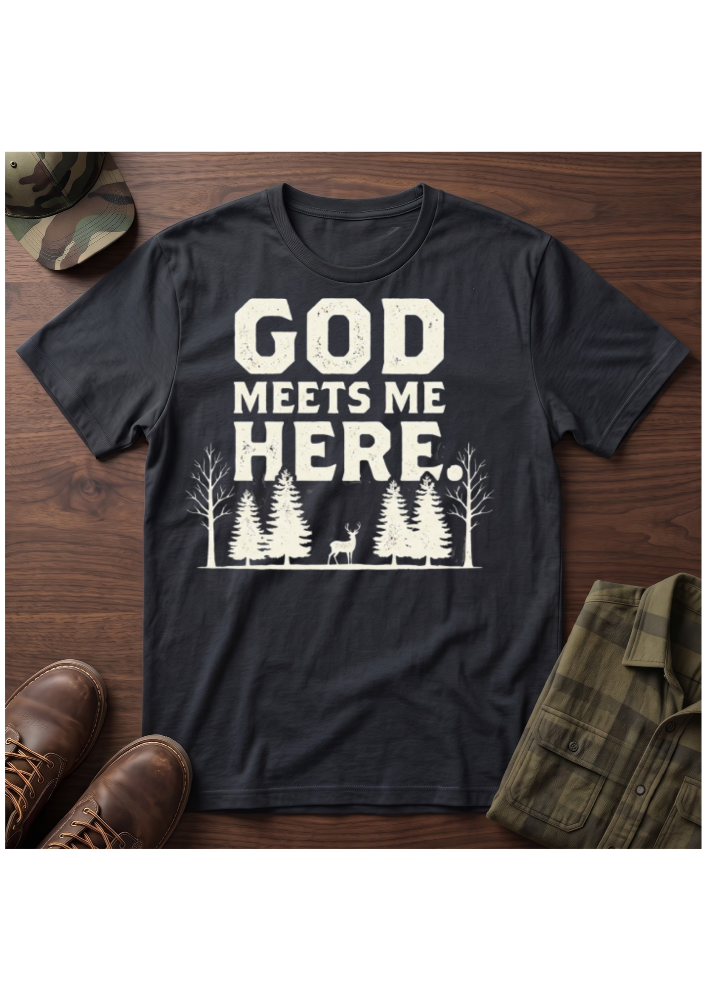 God Meets Me Here T-Shirt
