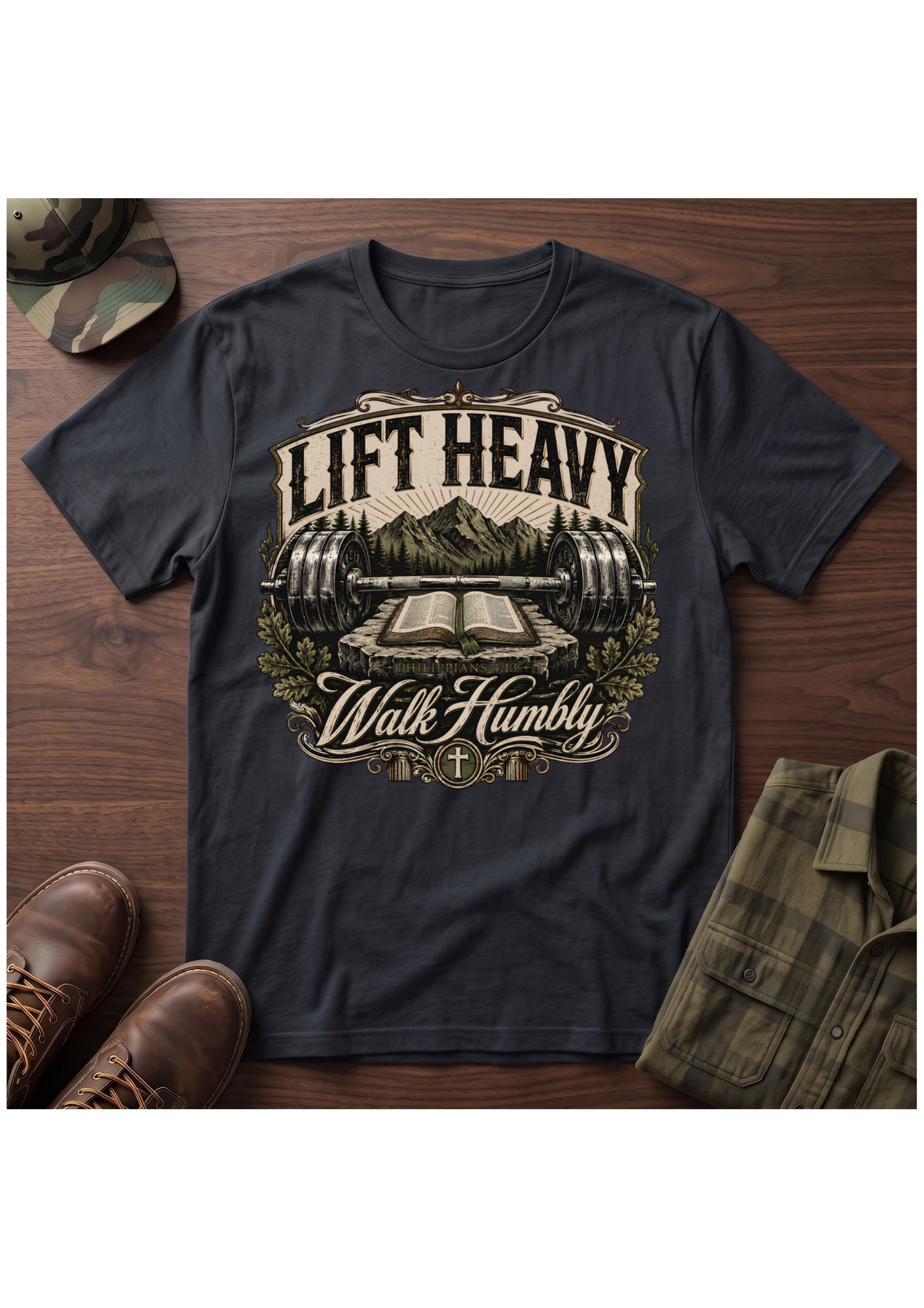 Lift Heavy Walk Humbly T-Shirt