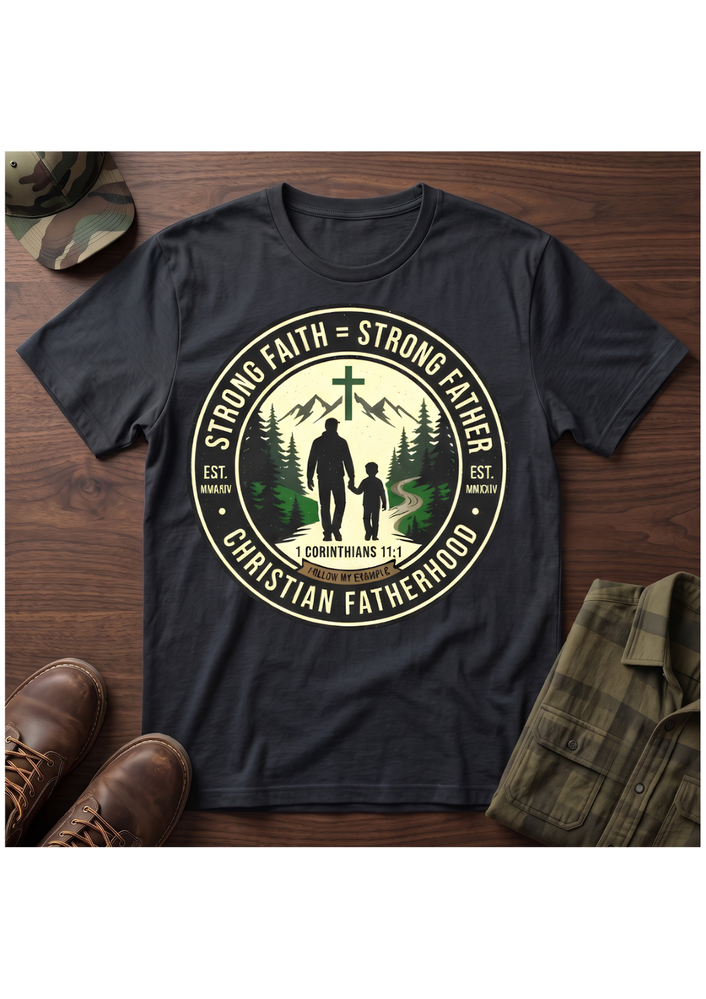 Strong Father Faith T-Shirt