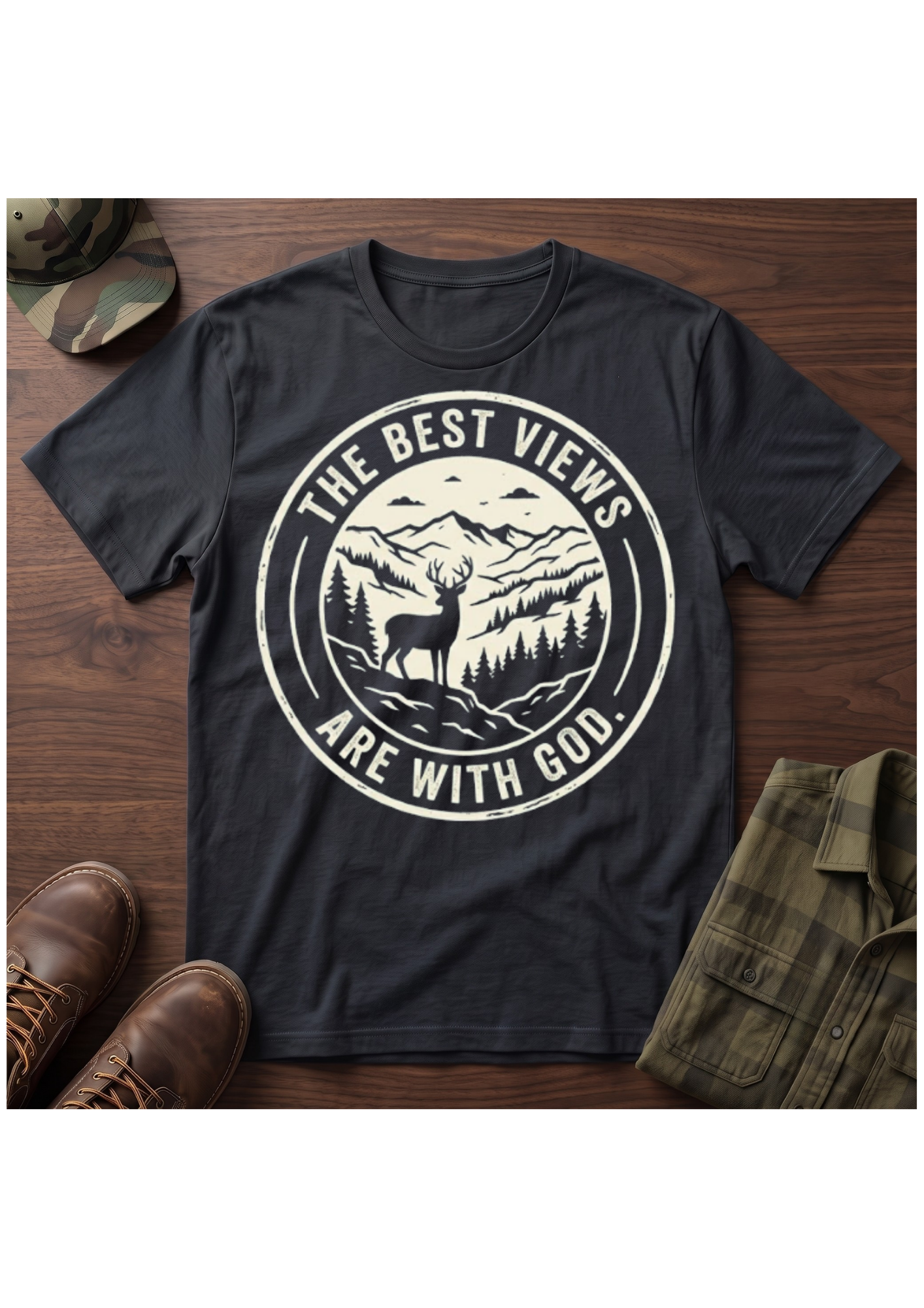 The Best Views are with God T-Shirt