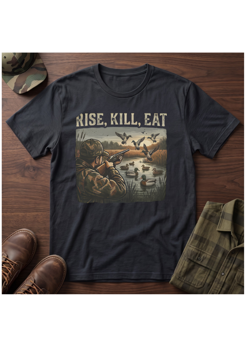 Waterfowl Hunter Acts 10:13 T-Shirt