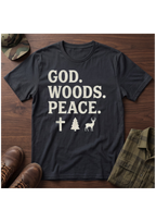 God, Woods, Peace T-Shirt