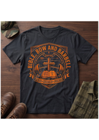 Bible Bow and Barbell Orange Emblem T-Shirt