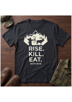 Rise. Kill. Eat. Stacked T-Shirt