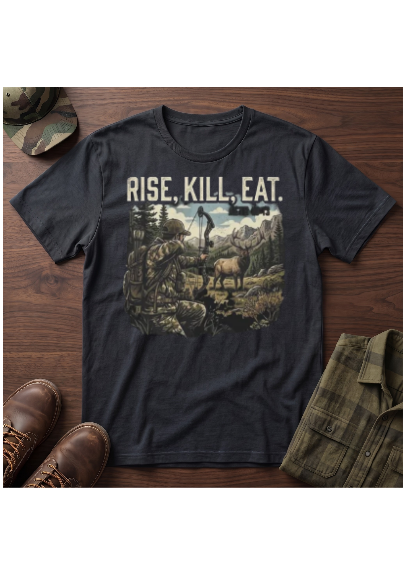 Elk Hunter Acts 10:13 T-Shirt