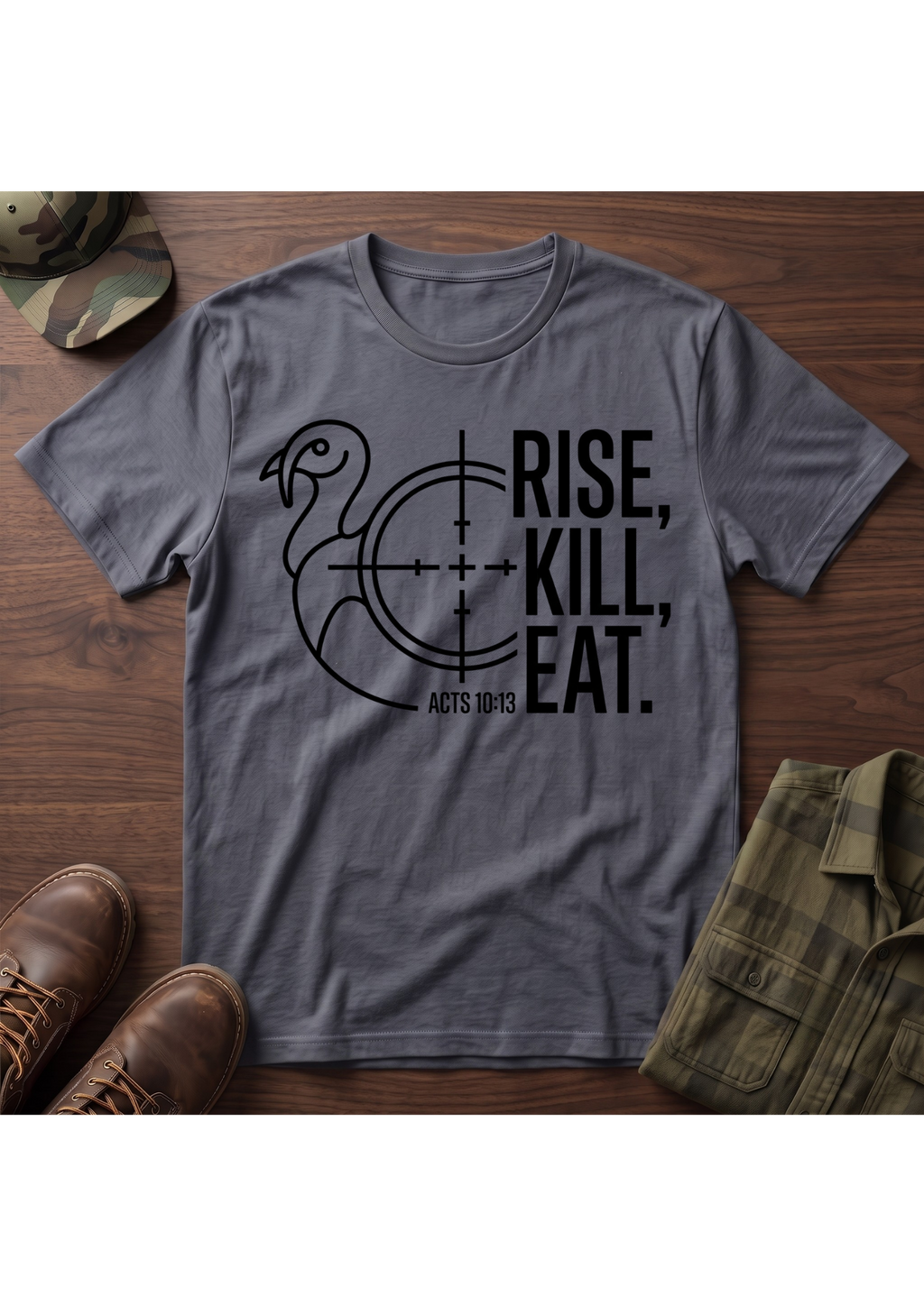 Rise, Kill, Eat Turkey and Crosshair T-Shirt