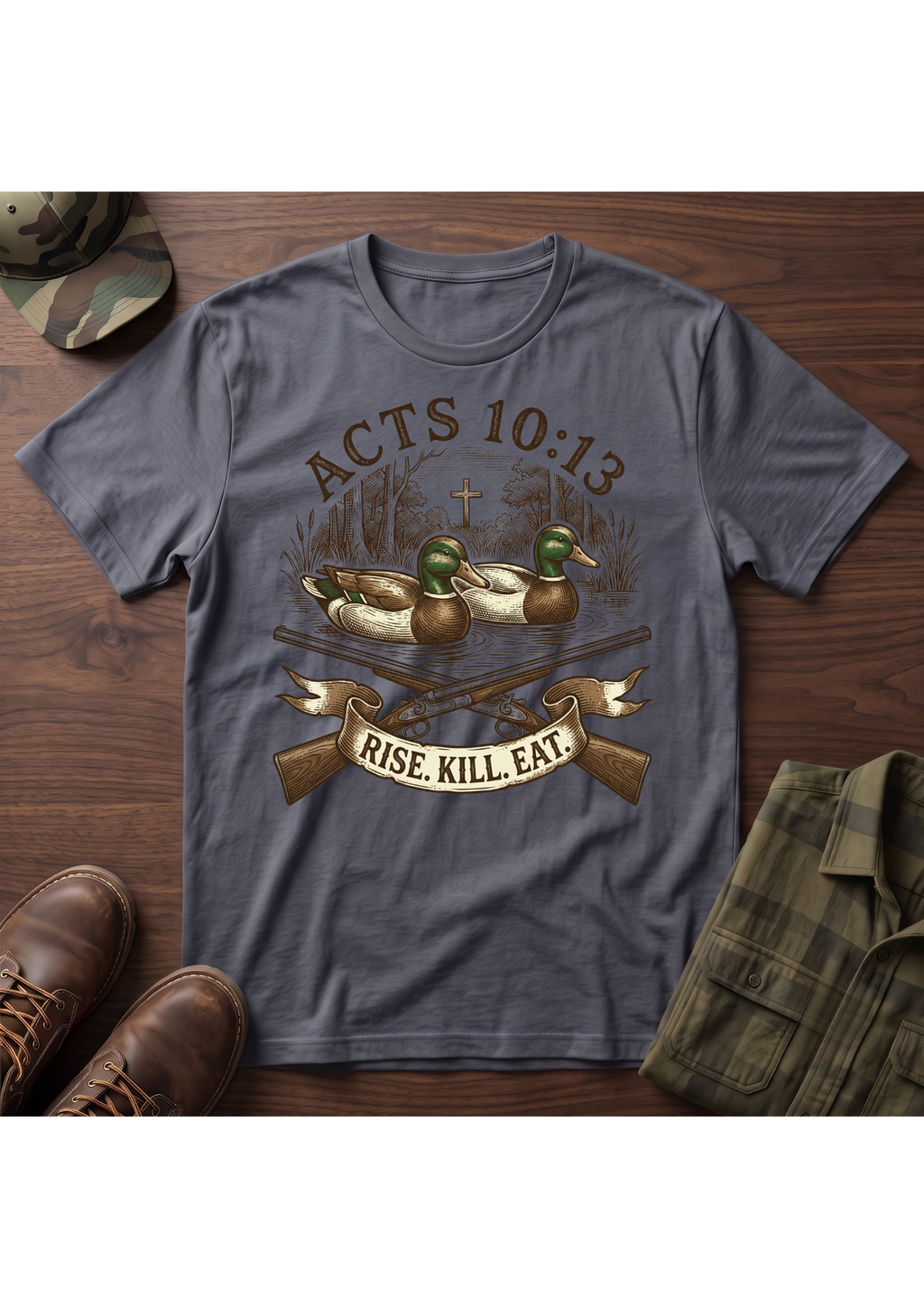Rise, Kill, Eat Mallard Decoy T-Shirt