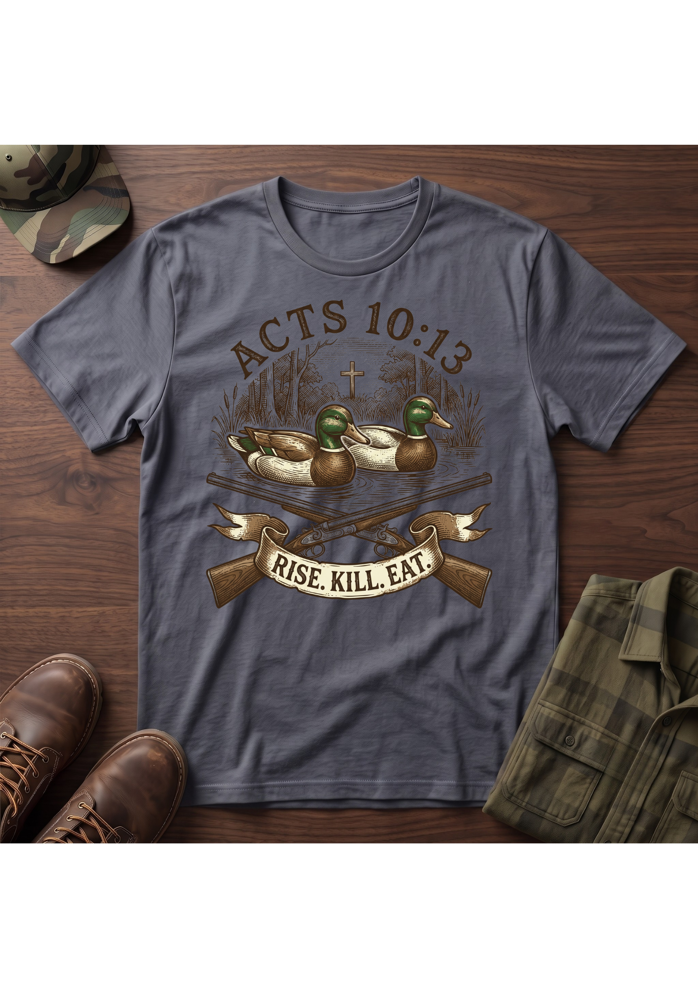 Rise, Kill, Eat Mallard Decoy T-Shirt