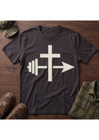 Cross, Barbell and Arrow T-Shirt
