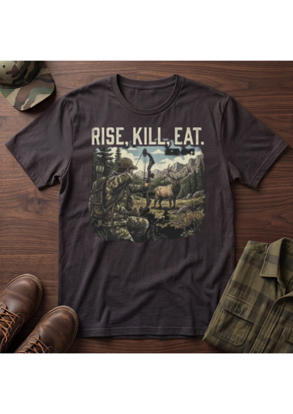 Elk Hunter Acts 10:13 T-Shirt