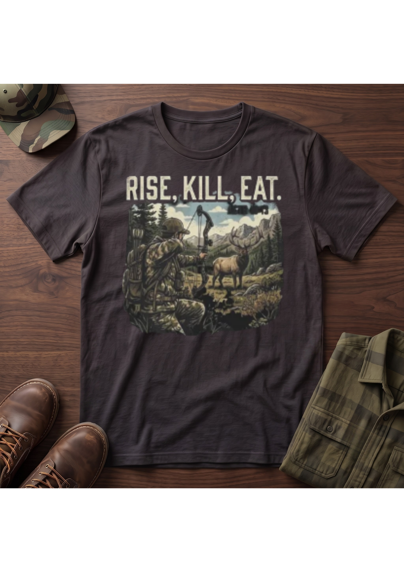 Elk Hunter Acts 10:13 T-Shirt