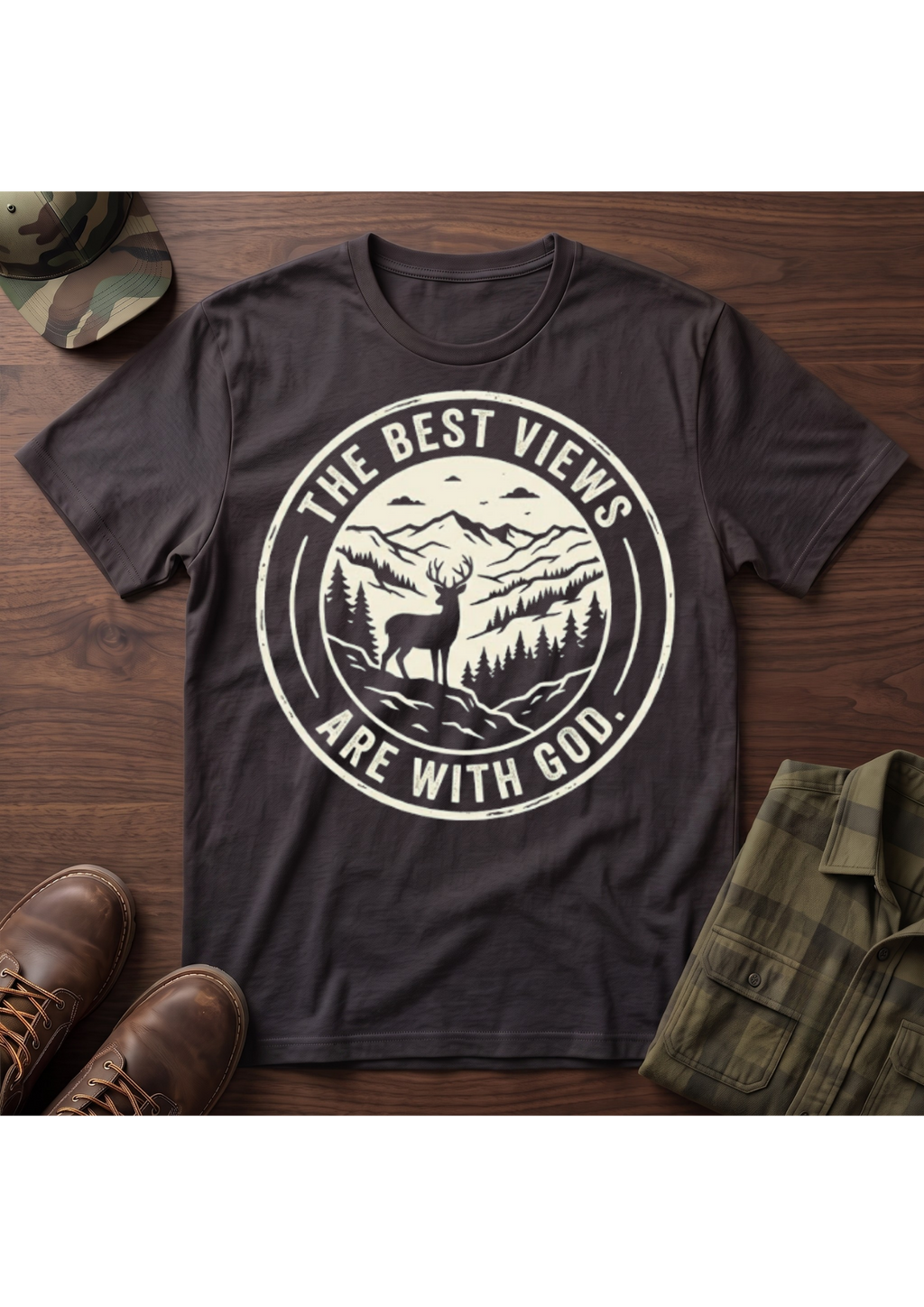 The Best Views are with God T-Shirt