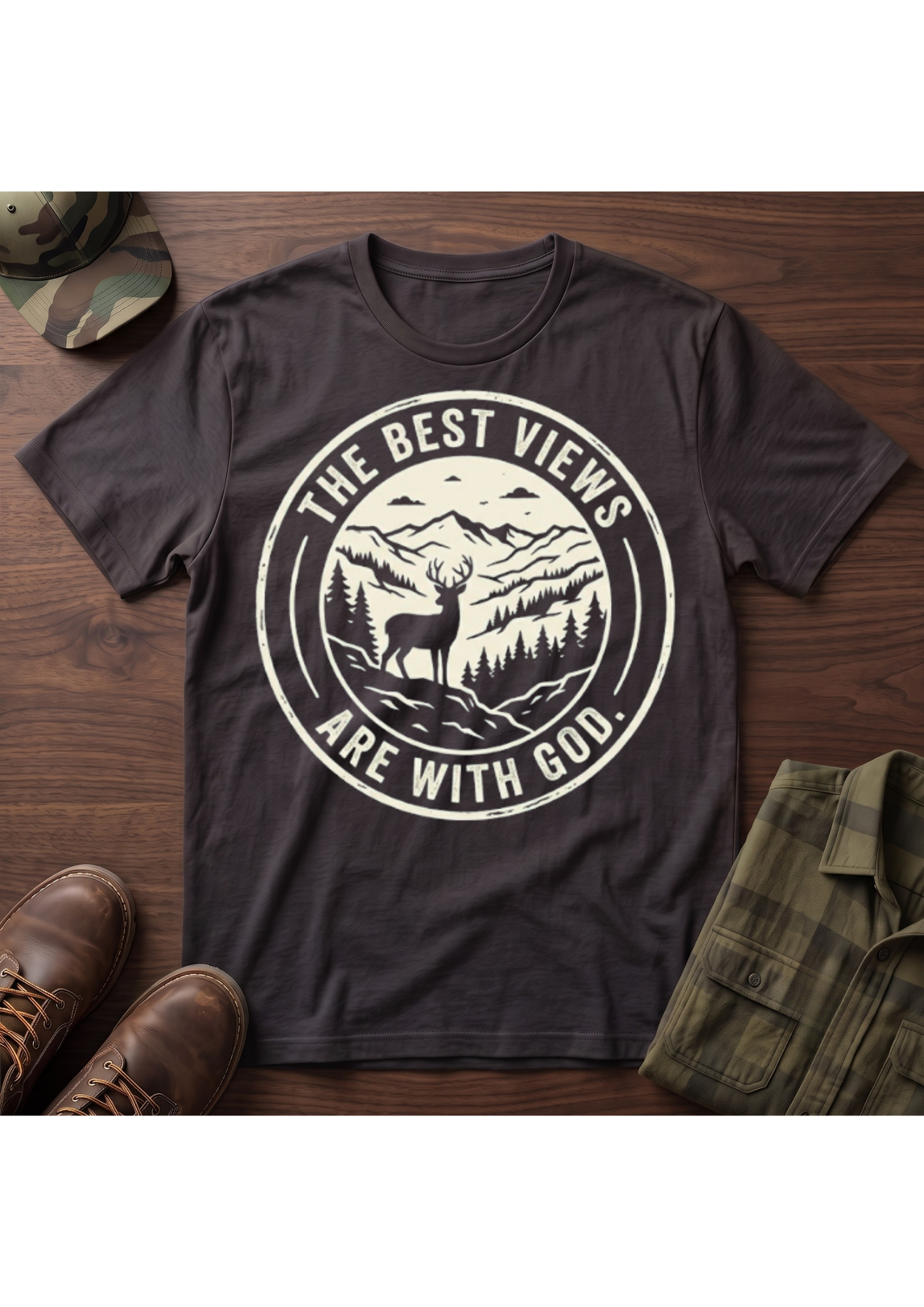 The Best Views are with God T-Shirt