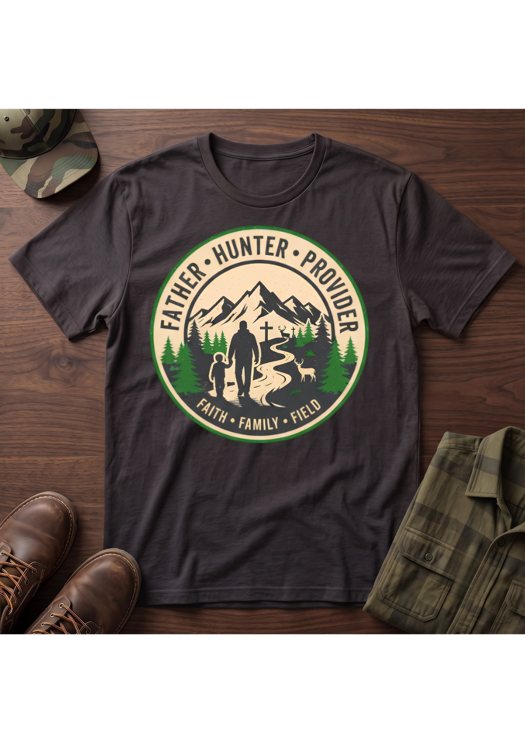 Father Hunter Provider T-Shirt