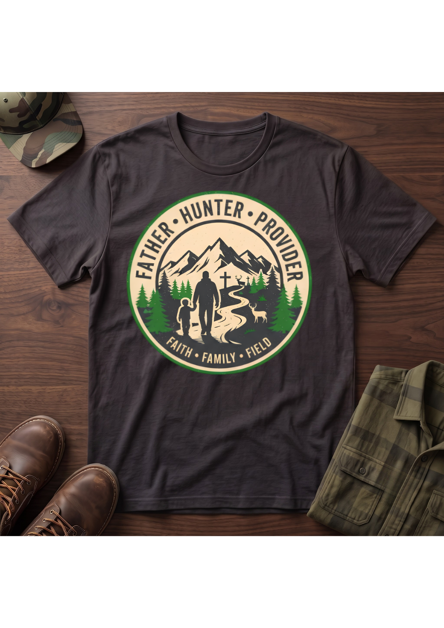 Father Hunter Provider T-Shirt